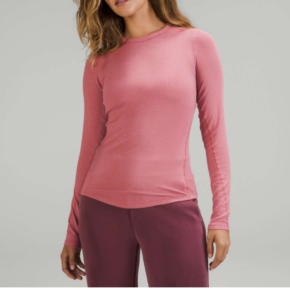 Lululemon Hold Tight Longsleeve in Brier Rose